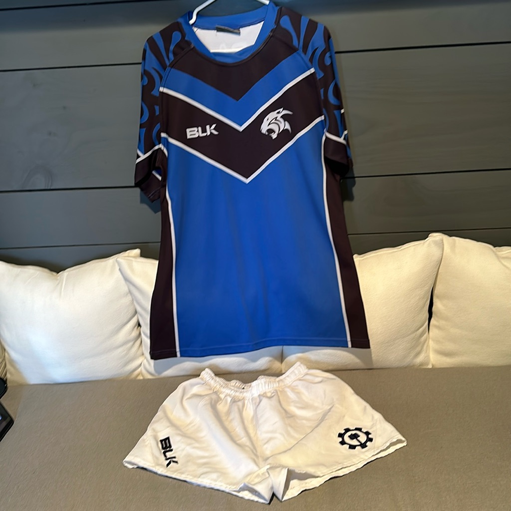 Blk Brand Rugby Jersey And Shorts